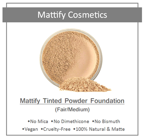 Powder foundation for oily skin oil-control light weight vegan matte makeup that will not clog pores perfect for acne prone skin hides blemishes and prevents shine by mattify cosmetics