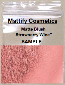 Matte Blush SAMPLE - Cool Rose Pink  “Strawberry Wine”